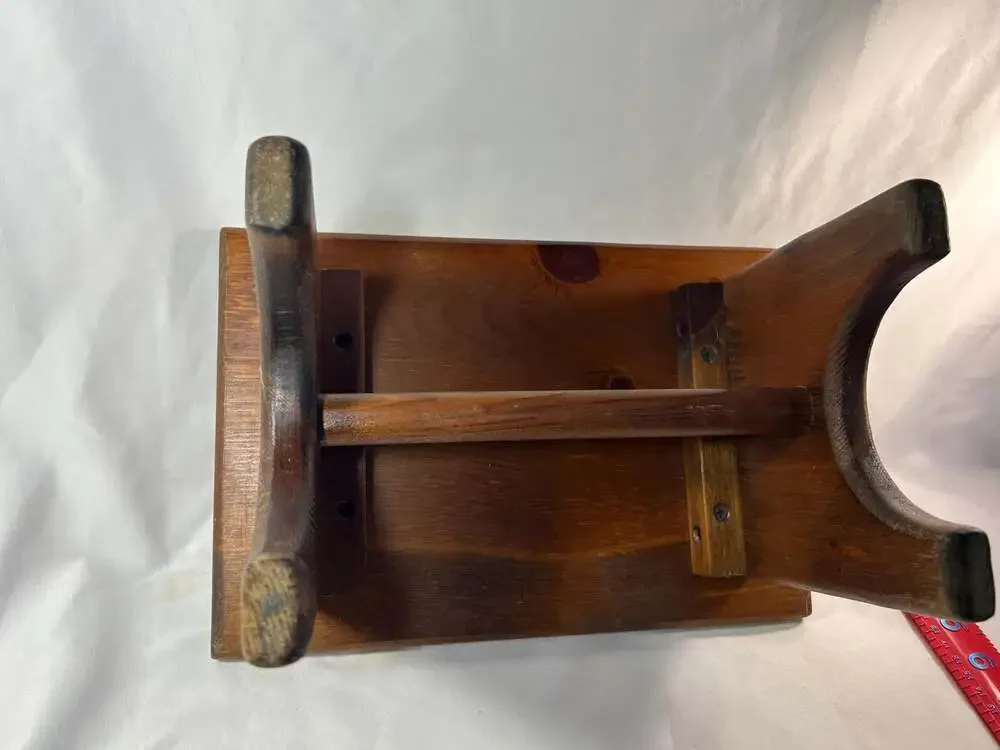 Vintage 50’s Pine Step Stool with adorable poem”This little stool is mine. I use